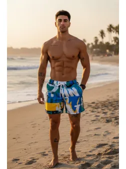 Sort de baie cu imprimeu 12583 D10-4